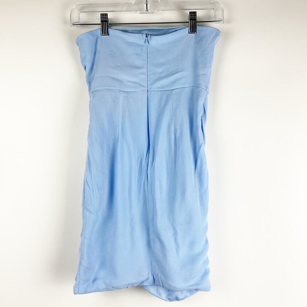 Superdown Roslyn Tulip Dress Baby Blue Strapless Women’s Size Small - Picture 8 of 10